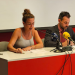 La secretària d'Organització del PS, Maria Nazzaro, i el membre del Comitè Executiu i candidat a cap de Govern per a les properes eleccions generals, Gerard Alís.