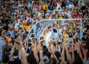 El Papa Lleó XIV a Montjuïc. Foto: ACN