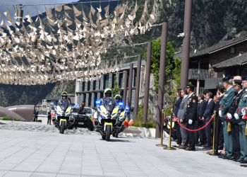 Un moment de la celebració de la patrona de la policia.