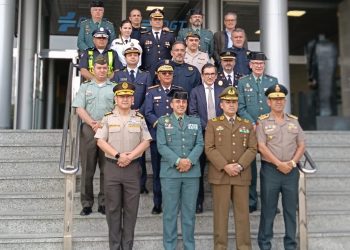 La primera reunió del nou projecte Iberviapol. Foto: Policia d'Andorra