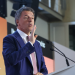 El senador i ex primer ministre d'Itàlia, Matteo Renzi, durant el seu discurs.