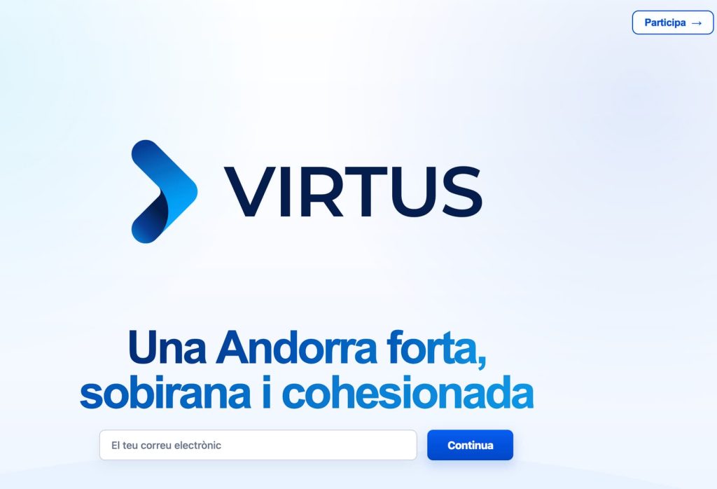 La pàgina web de Virtus (Foto: Virtus).