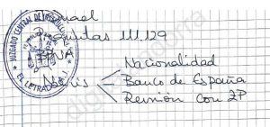 Nota sobre Nervis Villalobos a qui es volia aconseguir la nacionalitat espanyola i suposadament s'havia de parlar amb 'ZP'.