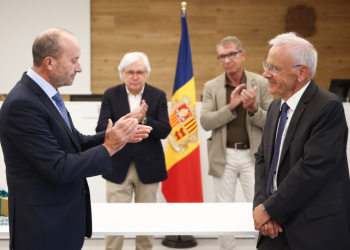 Un moment de l'homenatge a Yves Picod.