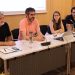Els membres de l'associació, Gerard Veciana, Lluís Ginjaume, Andrea Doncel i Gerard Fontanet, en roda de premsa per explicar l'associació Estaló. Foto: R. S. (ANA)