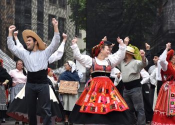Espectacle de dansa tradicional portuguesa a la Plaça del Poble / Casa Portugal