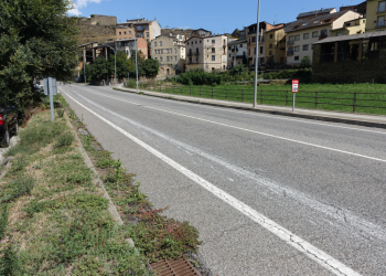 Tram de la carretera N-260 a Castellciutat on es vol ubicar el pas de vianants. Foto: RàdioSeu