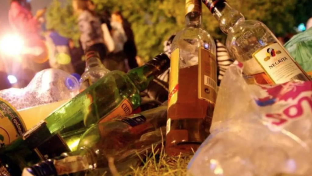 Ampolles d'alcohol.