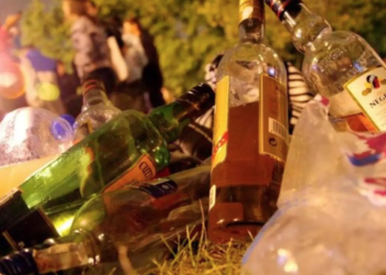 Ampolles d'alcohol.
