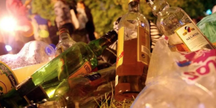 Ampolles d'alcohol.