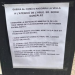 Cartell de queixa per les tres tapes del clavagueram que provoquen soroll constant.