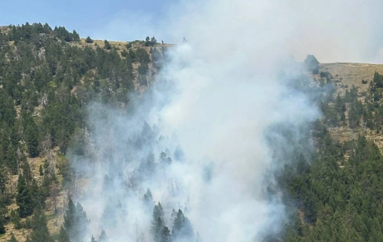 Fotografia de l'incendi.