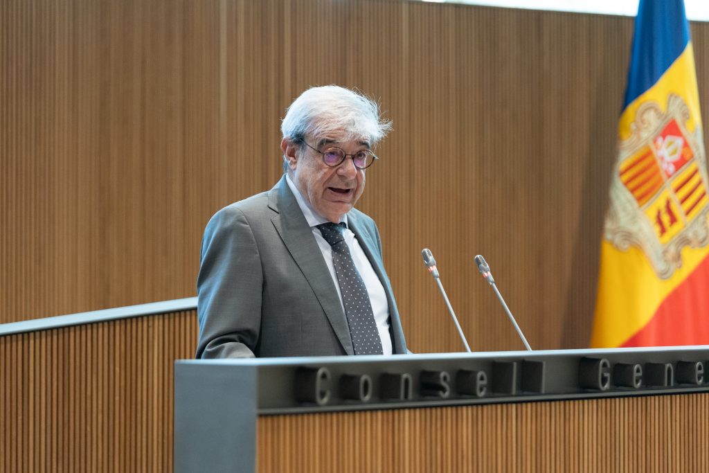 El ministre de Relacions Institucionals, Ladislau Baró. Foto: Consell General