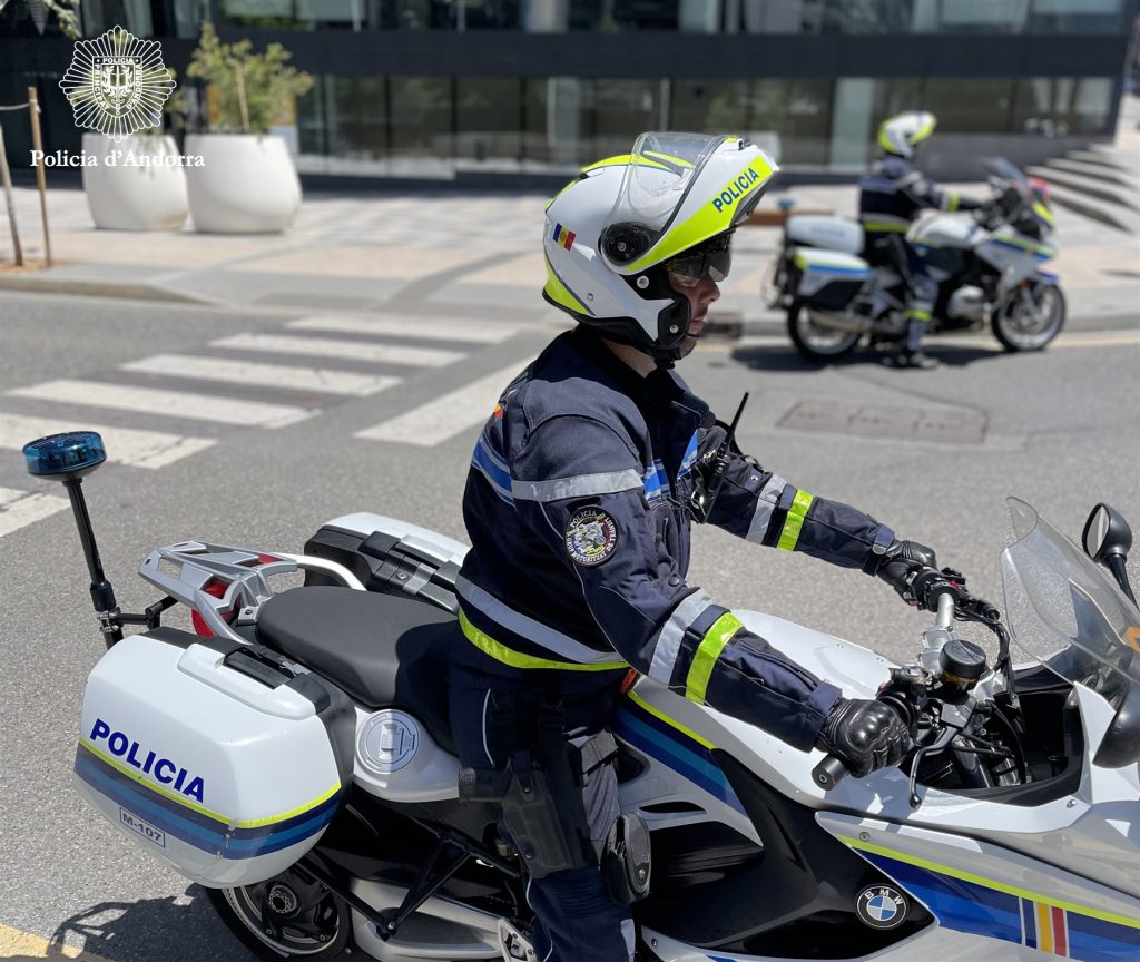 Un agent de la policia. Foto: Policia d'Andorra