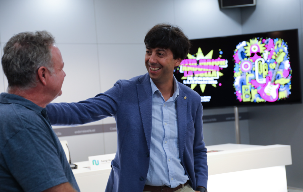 El cònsol d'Andorra la Vella, Sergi González, el dia de la presentació de la programació de festa major.