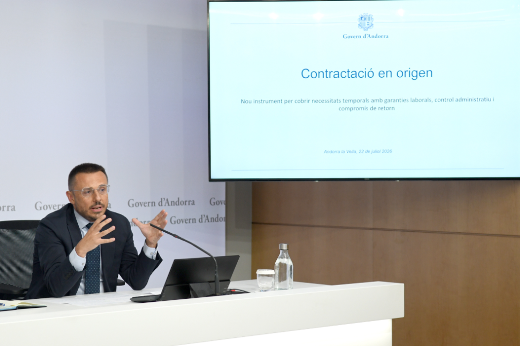 El secretari d'Estat de Justícia i Interior, Joan León.