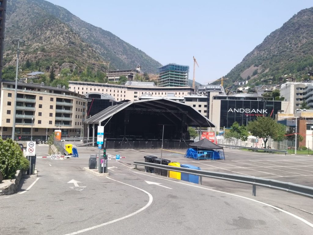 La zona de concerts de la festa major d'Escaldes-Engordany. Foto: M. F. (ANA)