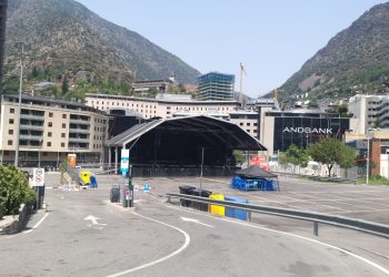 La zona de concerts de la festa major d'Escaldes-Engordany. Foto: M. F. (ANA)