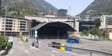 La zona de concerts de la festa major d'Escaldes-Engordany. Foto: M. F. (ANA)