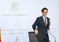 El ministre portaveu, Guillem Casal, durant la roda de premsa posterior al consell de ministres d'aquest dimecres.