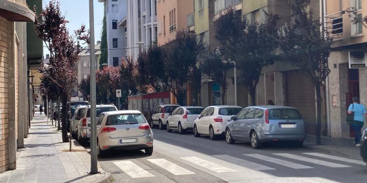 El carrer de Josep Zulueta, a la Seu d'Urgell