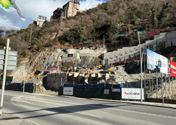 Les obres per a la construcció de pisos de la gent gran a Sant Julià de Lòria.