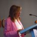 La ministra de Presidència, Economia, Treball i Habitatge, Conxita Marsol, durant la seva intervenció en el 27è cicle d'Empresa Familiar Andorrana. Foto: M. F. (ANA)