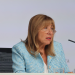 La ministra de Presidència, Economia, Treball i Habitatge, Conxita Marsol, durant la roda de premsa.