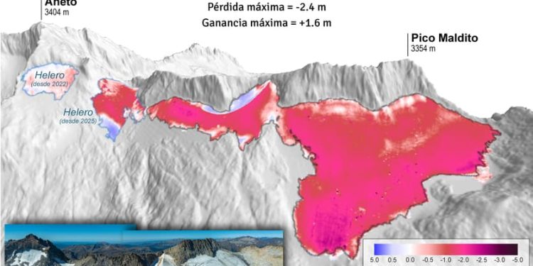 L'evolució del gel a l'Aneto i al Monte Perdido
