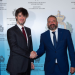 El síndic general, Carles Ensenyat, i el secretari d'Estat per als Afers Exteriors, la Cooperació Econòmica Internacional i la Transició Digital de San Marino, Luca Beccari, en una visita l'any passat.