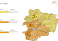 Avisos grocs i taronja per altes temperatures.