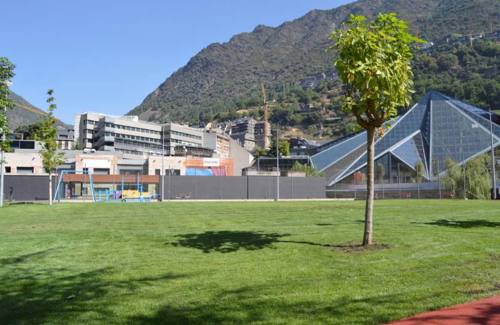 Una imatge de la zona verda que ha guanyat el Prat del Roure d'Escaldes-Engordany.