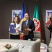 Signatura de l'acord de cooperació en matèria de seguretat interna, per part de la Ministra d’Afers Exteriors i l’ Ambaixador de Portugal a Andorra. Foto: SFGA/CEsteve