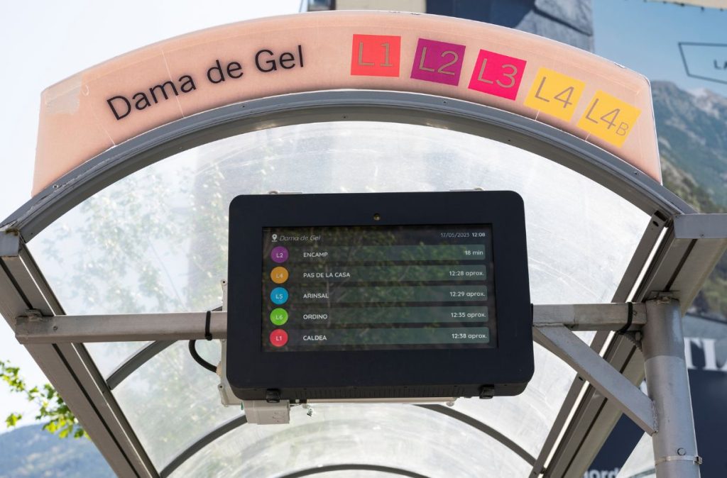 Una de les pantalles instal·lades en l'actualitat. Foto: FEDA