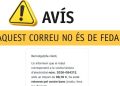 Avís de FEDA a través de xarxes.