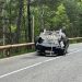 El vehicle bolcat a la carretera. Foto: ANA