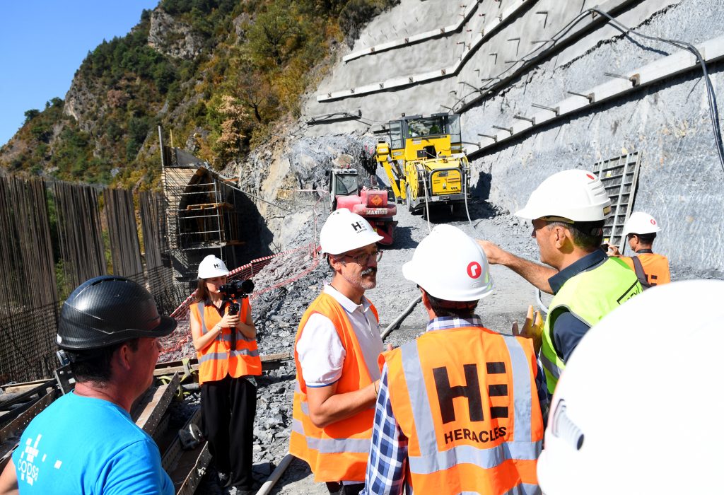 Inici treballs segona tuneladora boca nord del túnel de Rocafort. Foto: SFGA