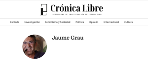 Imatge de Jaume Grau com a periodista de Crónica Libre / Crónica Libre