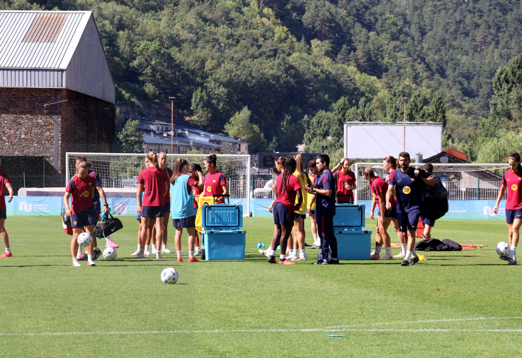 Entrenament del Barça Femení a Andorra la Vella. Foto: D. M. (ANA)