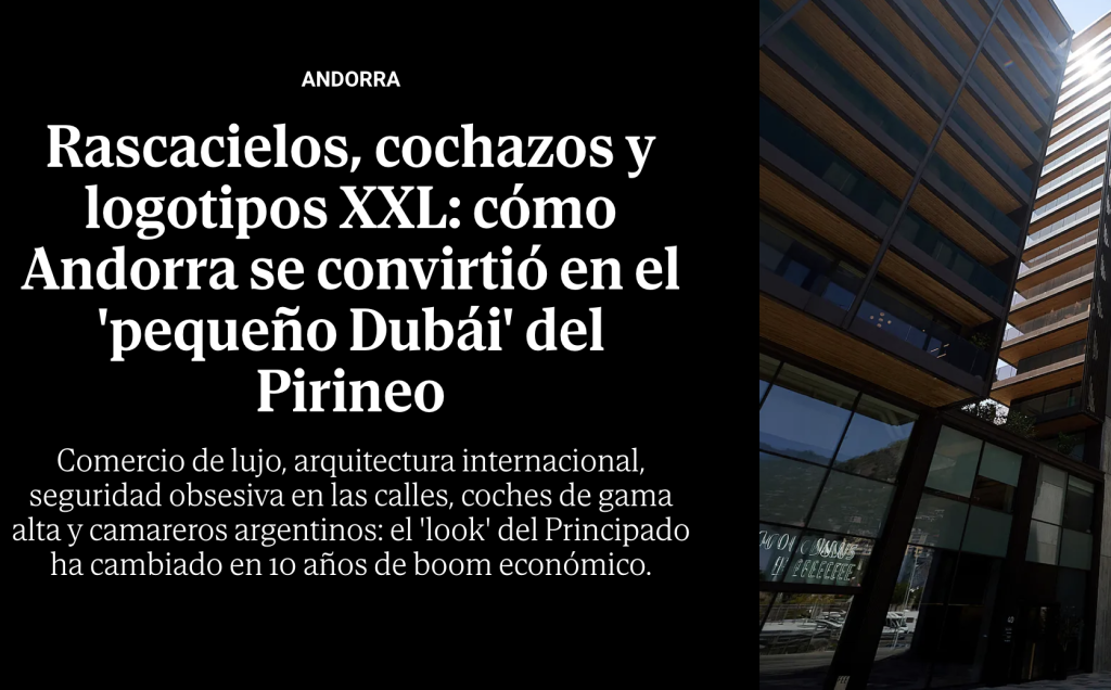 Portadad'ElMundo sobre Andorra / ElMundo