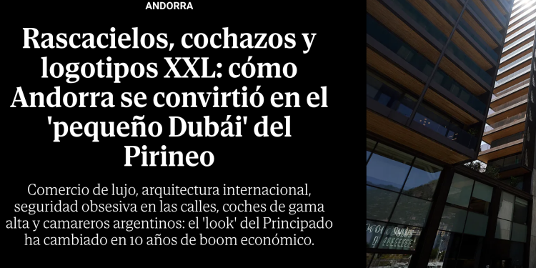 Portadad'ElMundo sobre Andorra / ElMundo