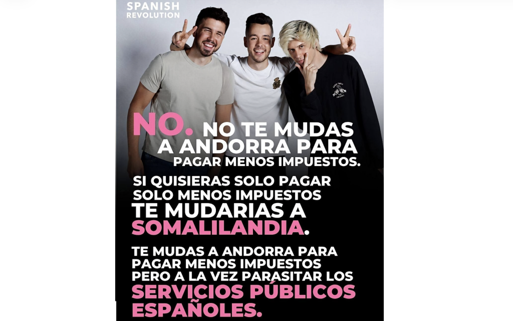 Imatge de la campanya contra els youtubers / X