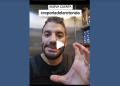 Ahmed Agharbi El Bachiri denunciant la situació / TikTok