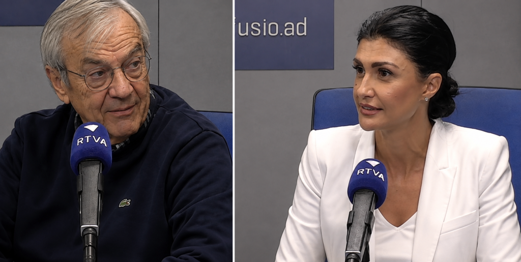 Josep Duró (Virtus) i Carine Montaner. / RNA