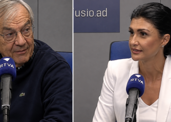 Josep Duró (Virtus) i Carine Montaner. / RNA