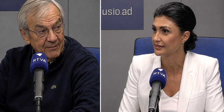 Josep Duró (Virtus) i Carine Montaner. / RNA