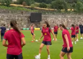 Entrenament del Barça femení a Andorra.