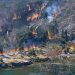 Una de les imatges compartides on es veu la vall del Madriu en flames. Foto: Protecció Civil