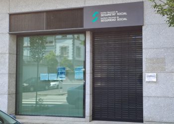 Oficina de la Seguretat Social de la Seu tancada.