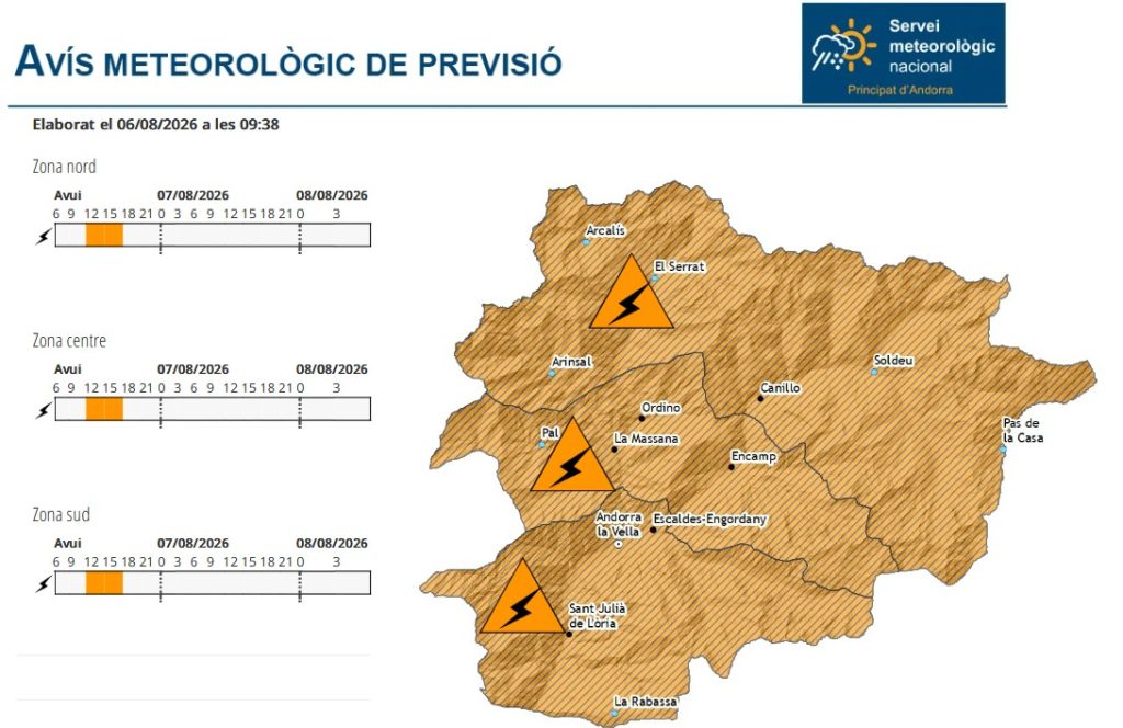 L'alerta taronja.